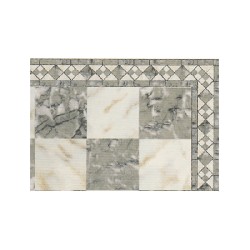 blue and white marble miniature 1:12