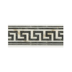 marble border white and black miniature 1:12, Floor