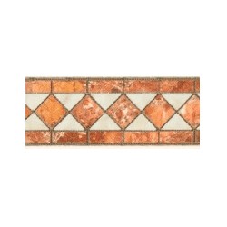 marble border white and red miniature 1:12, Floor