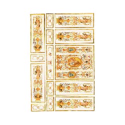 wall decoration green miniature 1:12