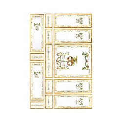 wall decoration green miniature 1:12, Wall