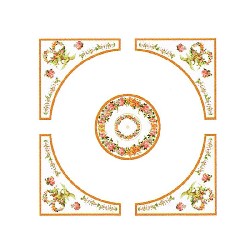 ceiling decoration set miniature 1:12