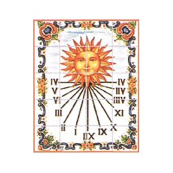 fresco sundial miniature 1:12