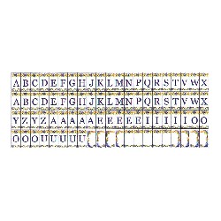 tiles assortement letters miniature 1:12
