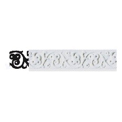 borders 3d white miniature 1:12, Wall