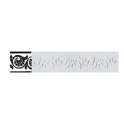 borders 3d white miniature 1:12, Wall