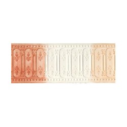 wall protection 3d white miniature 1:12, Wall
