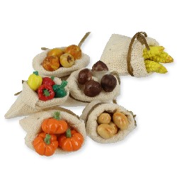 vegetable bag assorted 1pc miniature 1:12