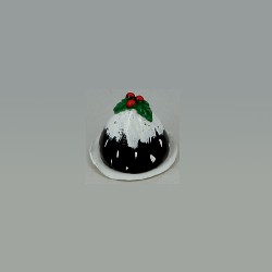 christmas pudding miniature 1:12, Miniatures