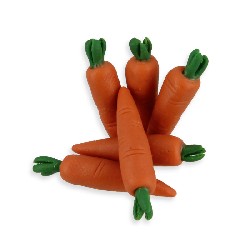 small carrot x6 /6 miniature 1:12, Miniatures