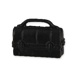 black doctor's suitcase miniature 1:12