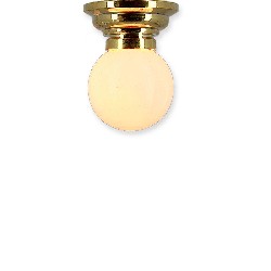 12v ceiling lamp clip globe miniature 1:12, Electricity and Lamps 12V