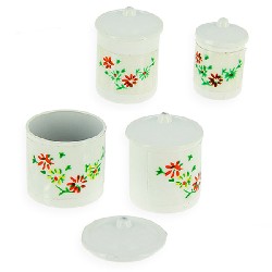 4 cannister white Miniature 1:12
