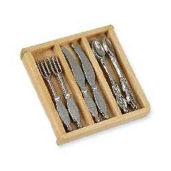box w/silverware miniature 1:12, Miniatures