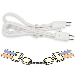 extension cable 75cm with 2 mini plugs for dollhouses 1:12