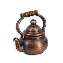 miniature: black teapot (6) miniature 1:12, Miniatures