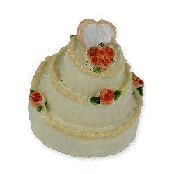 layers round wedding cake miniature 1:12