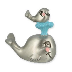 delphins, pewter miniature 1:12
