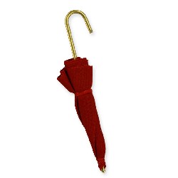 red umbrella (closed) miniature 1:12