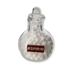 aspirin in glas miniature 1:12, Miniatures