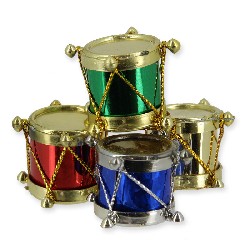 tambourine various colors miniature 1:12, Miniatures