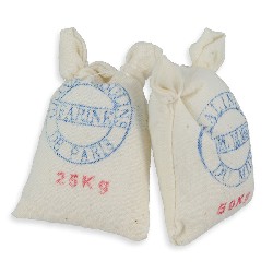 flour and salt sack set/2 pcs miniature 1:12, Miniatures
