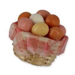 egg basket miniature 1:12, Miniatures