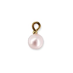 5 pink x'mas baubles miniature 1:12, Miniatures