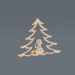 tree suspension with girl miniature 1:12