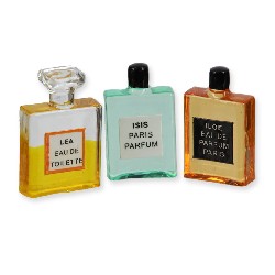 3 perfums bottles ass. miniature 1:12, Miniatures