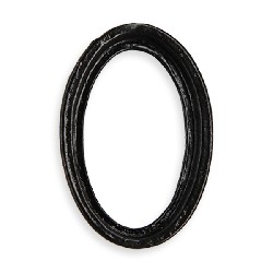 small oval black frame Miniature 1:12