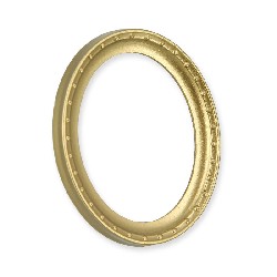 small oval golden frame miniature 1:12, Miniatures