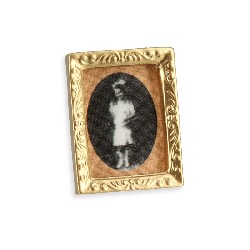 framed portrait - rectangular miniature 1:12, Miniatures