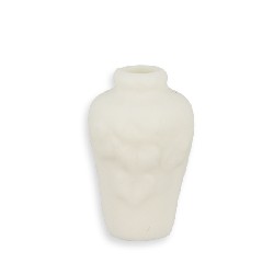 white vase Miniature 1:12