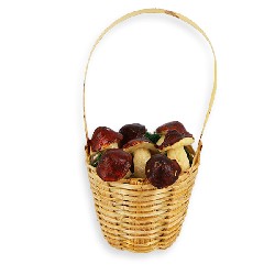 mushrooms in basket Miniature 1:12
