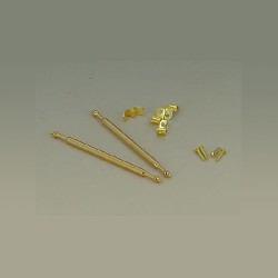 stair rod set w/15 rods,brass miniature 1:12, Floor
