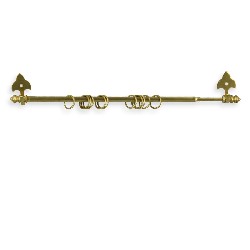 brass curtain holder miniature 1:12, Wall