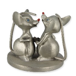 mouse, pewter miniature 1:12