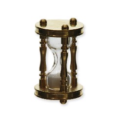 brass hourglass (working) miniature 1:12, Miniatures