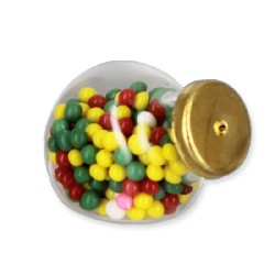 glass candy jar miniature 1:12, Miniatures