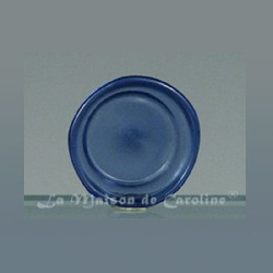 glass plate blue miniature 1:12, Miniatures