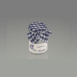 jam glass blue cover miniature 1:12, Miniatures