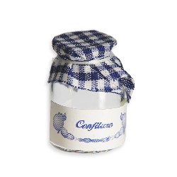 jam glass blue cover Miniature 1:12