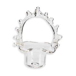glass basket Miniature 1:12