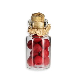 jar of preserved fruit, plums Miniature 1:12