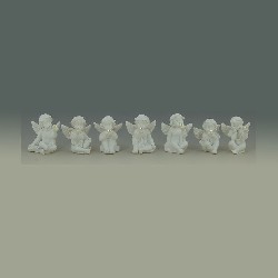 angel m. perle stzend weiss miniature 1:12