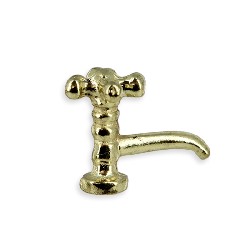 4 taps brass for dollhouses 1:12