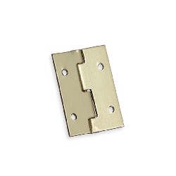 4 brass hinges 12x15mm for dollhouses 1:12