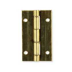 4 brass hinges 12x20mm miniature 1:12