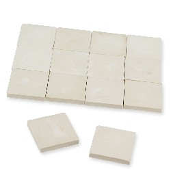 stone floor cream 19x19mm, 36 pc miniature 1:12, Floor